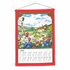 Textilkalender mit Wanderstock Gebirgsbewohner 2026, 45 x 65 cm