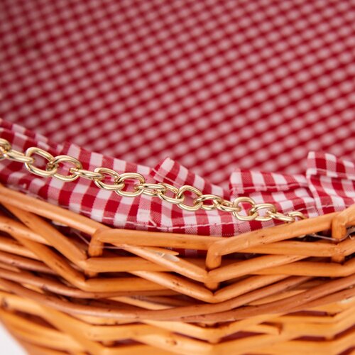 Orion Pleten piknik koš Srdce, 45 x 42 x 20 cm