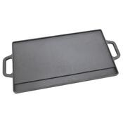 Cattara 13064 Grillplatte mit Griffen Gusseisen, 50 x 23 cm