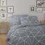 Kvalitex Bawełniana pościel Nordic Grid szara, 240x 220 cm, 2x 70 x 90 cm