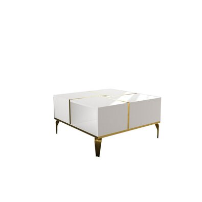 Konferenční stolek Nirvana White and Gold