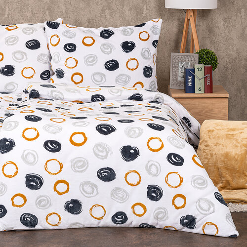4Home Bettwäsche Dotty Mikroflanell, 160 x 200 cm, 70 x 80 cm