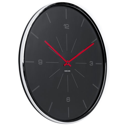 Karlsson 5644GY Designové nástěnné hodiny, 40 cm