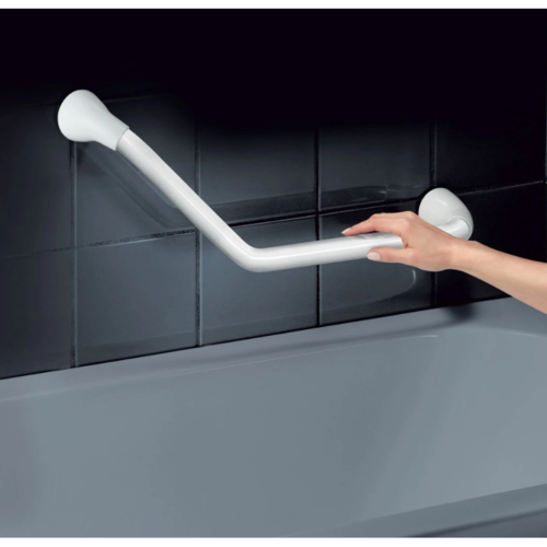 Spirella Mâner unghiular pentru baie PROF, alb,73,5 cm