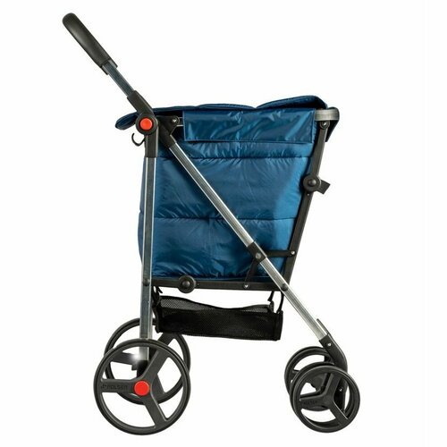 Rolser Skládací nákupní vozík na kolečkách Basket Polar 4Big, modrá