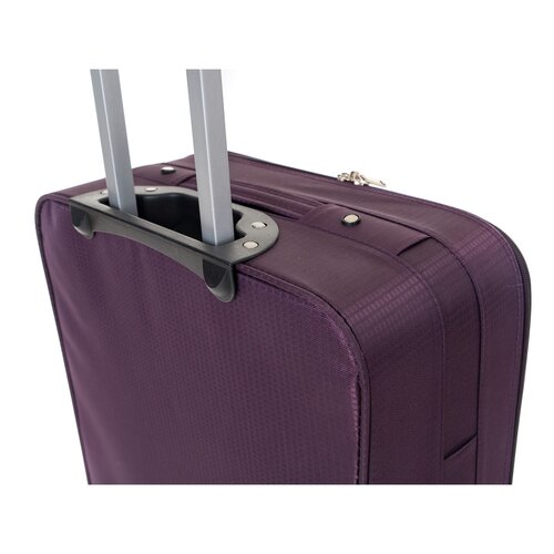 Pretty UP Zestaw tekstylnych walizek podróżnych TEX01, 3 szt., fioletowy