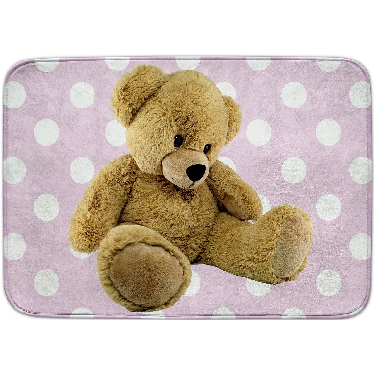 Vopi Dětský koberec Ultra Soft Medvídek růžová, 130 x 180 cm