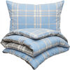4Home Flanell-Bettwäsche Blauer Würfel,