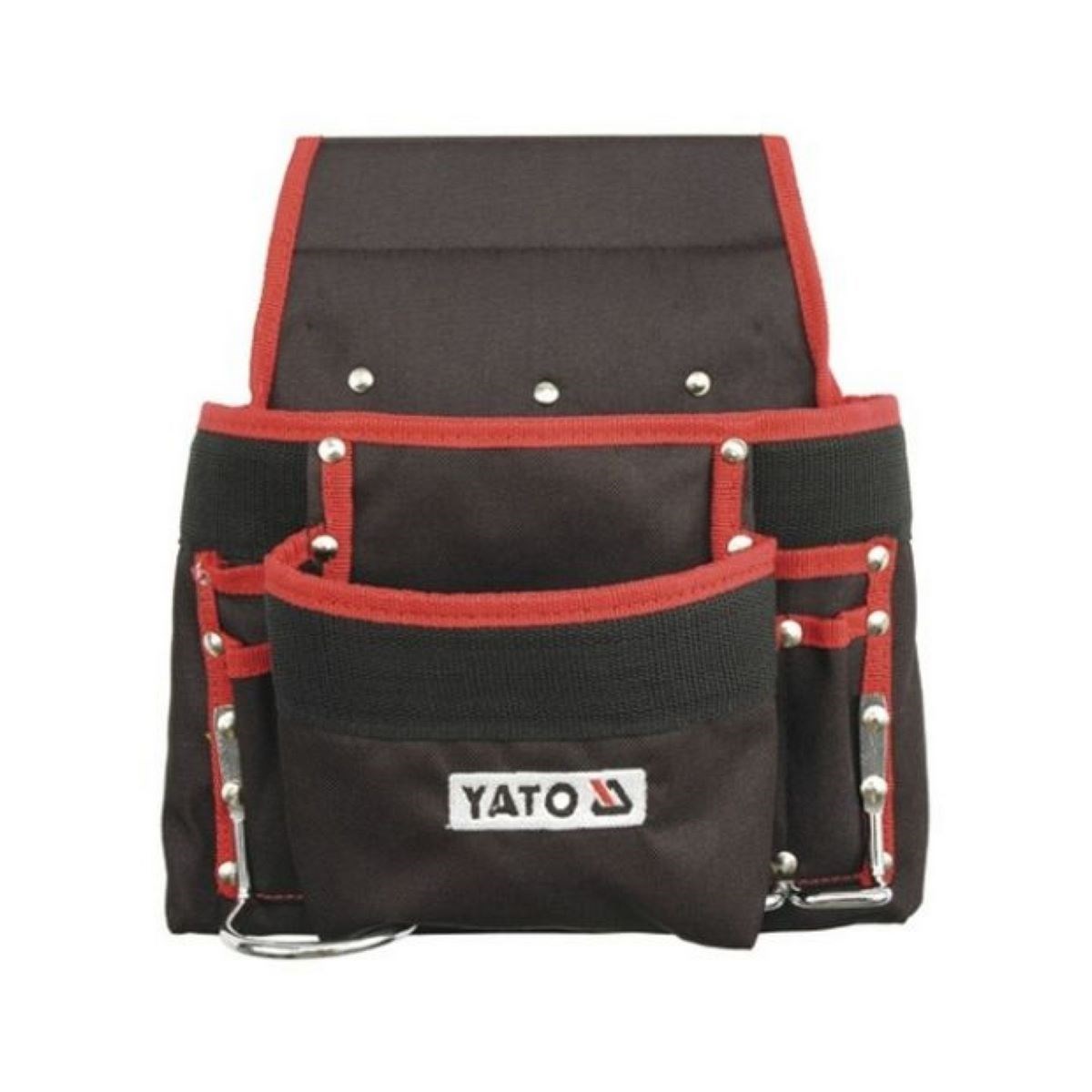 Kapsár za opasok na náradie s 8 vreckami, čierna