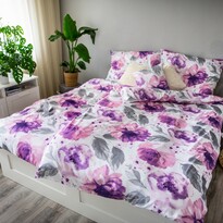 Saténové povlečení Ema Peony, 140 x 200 cm, 70 x 90 cm Saténové povlečení Ema Peony, 140 x 200 cm, 70 x 90 cm