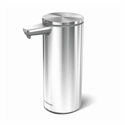 Dispenser de săpun fără atingere Simplehuman,reîncărcabil, din oțel inoxidabil