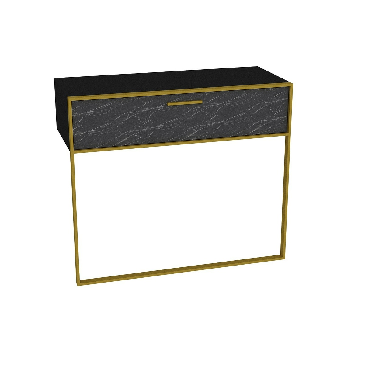 Masă decorativă Polka negru