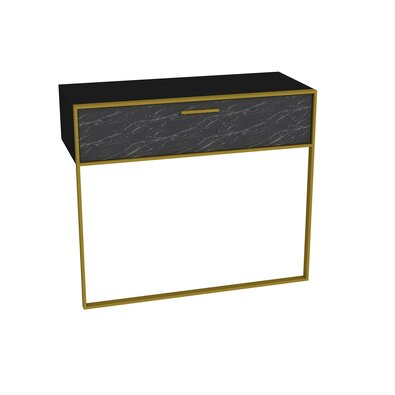 Masă decorativă Polka negru