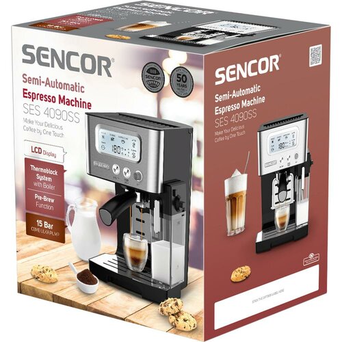 Sencor SES 4090SS espresso pákové