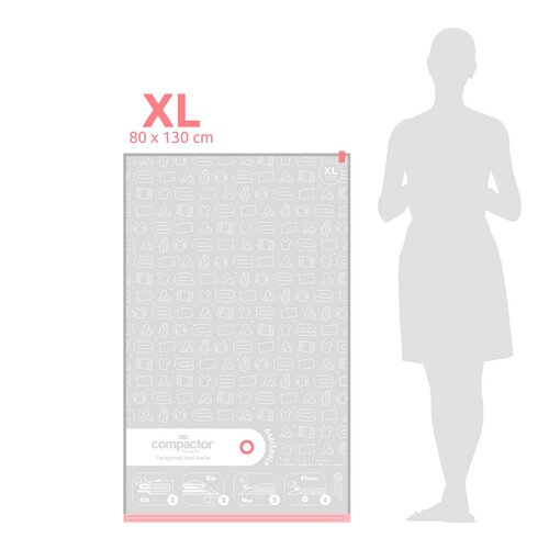Компактор Набір вакуумних мішків для зберіганняAspispace XL 140 л, 80 x 130 см, 3 шт.