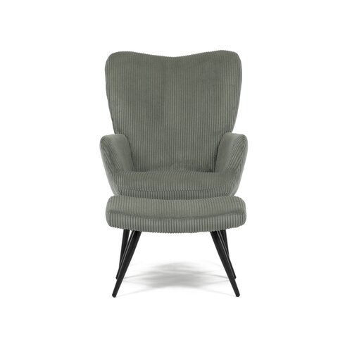Relaxačné kreslo s podnožkou L7285 GRN6, zelené