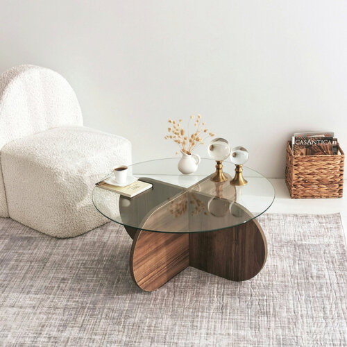 Konferenční stolek Bubble Walnut