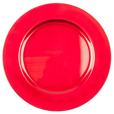 Dekoračný tanier červená, 32,5 cm