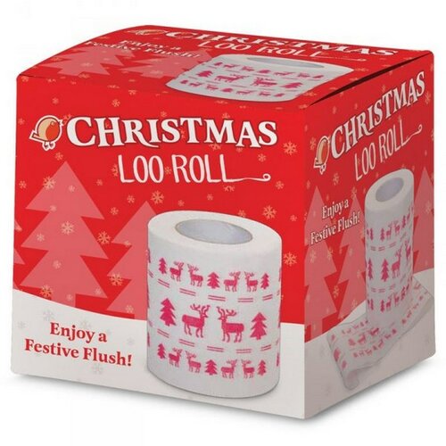 Toaletný papíer vánočnýbílá +potisk