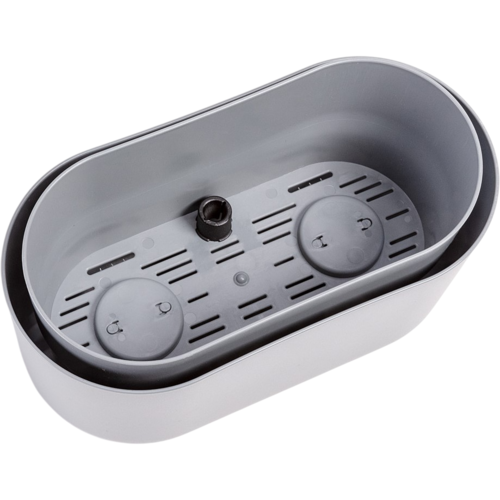 Jardinieră cu auto-irigare Plastia, gri,31 x 16 cm