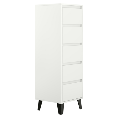 Comoda BOGAN 5S40, albă