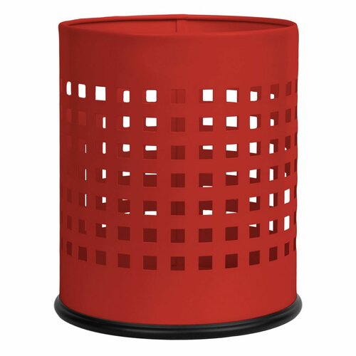 Alda Coș de gunoi Officer perforat 7 l, roșu