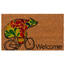 Kokosová rohožka Medveď na bicykli, 43 x 73 cm