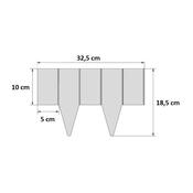 Benco Zahradní palisáda antracitová, 3,2 m