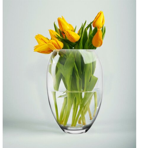 Crystalex Üveg váza, 15,5 x 22,5 cm