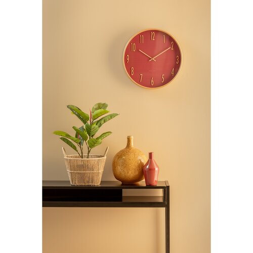 Karlsson 5996RD dizajnové nástenné hodiny červená, pr. 40 cm