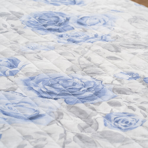 4Home Přehoz na postel Roses in blue, 220 x 240 cm + 2x 40 x 40 cm