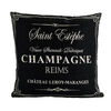 Gobelin Champagne párnahuzat fekete, 45 x 45 cm