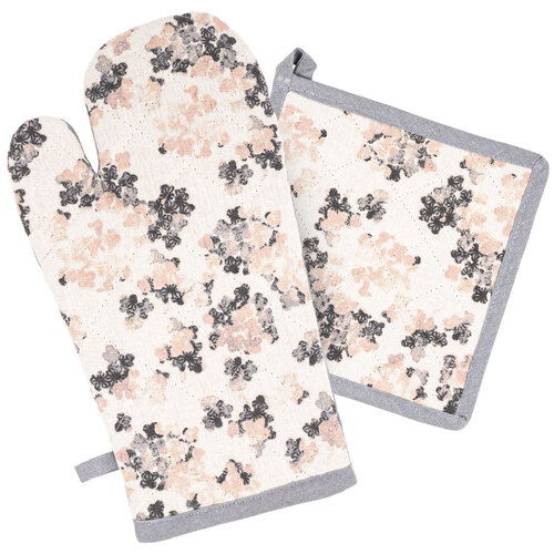 Potholder and trivet Flowers 2022, set of 2 pcs