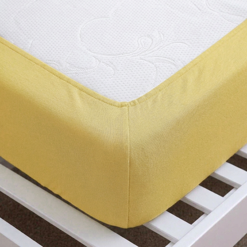 4Home jersey prestieradlo IDEAL žltá, 200–220 x 200 cm