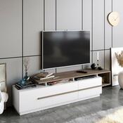 Televizní stolek Pia White and Walnut