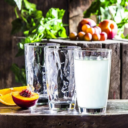 Bormioli Rocco 3-teiliges Gläser-Set für Longdrink Diamond 470 ml