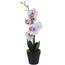 Umělá orchidej v květináči bílá, 47 cm