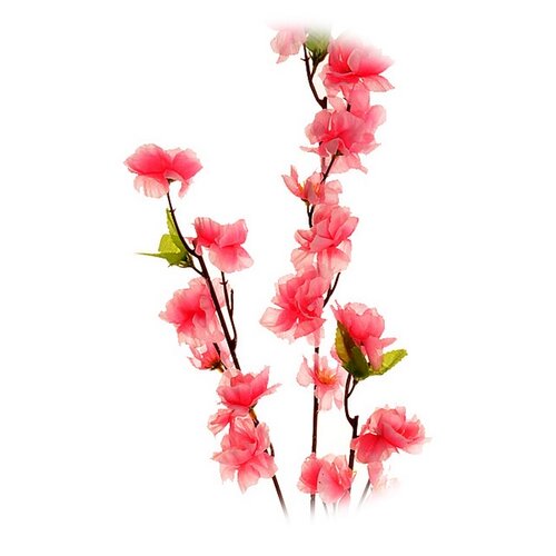 Floare artificială Sakura, 3 muguri, în. 66 cm, roz