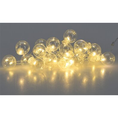 Svetlobna veriga Maurice, 20 LED krogel, toplabela barva, 2 m