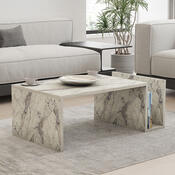 Konferenční stolek Memo Freesia Marble