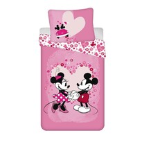 Detské obliečky Mickey and Minnie "Love" micro, 140 x 200 cm, 70 x 90 cm