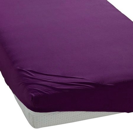 BedTex jersey prestieradlo fialová, 90 x 200 cm