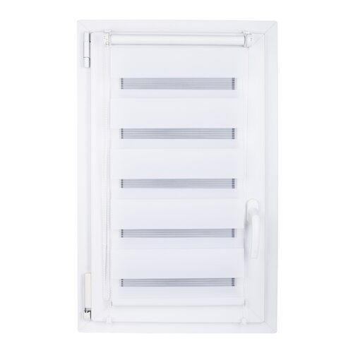 Рулонна штора ДЕНЬ і НІЧ біла, 81 х 150 см