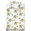 BedTex Baumwollbettwäsche für Kinder Dino in einem Bagger, 100 x 135 cm, 40 x 60 cm
