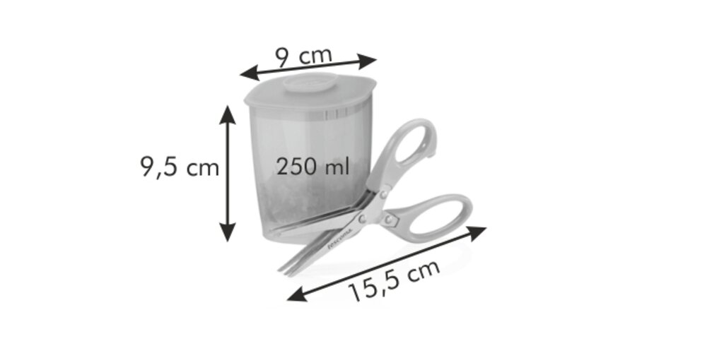 Tescoma Presto nożyczki do ziół z pojemnikiem