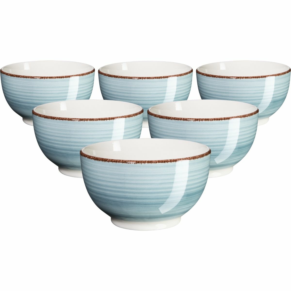 Mäser Súprava 6 misiek Bel Tempo 14 cm, svetlomodrá