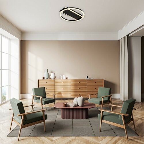 Rabalux 71369 designové stropní LED svítidlo s krystaly Kerstin, 24W, 1680lm, IP20