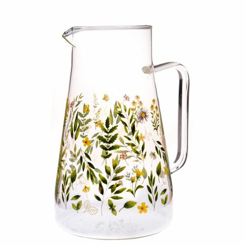 Stekleni vrč Luční květy, 1,45 l