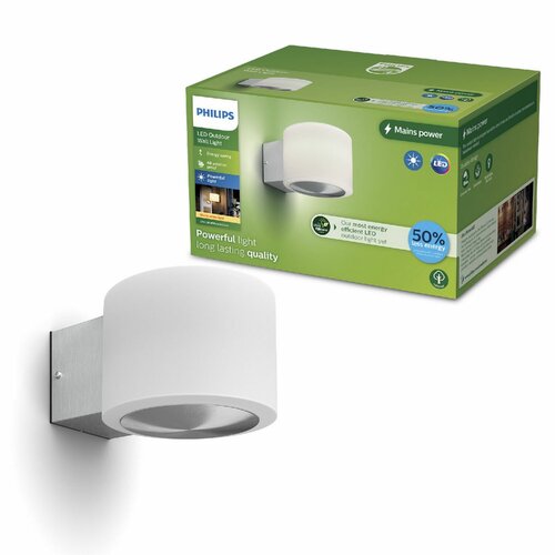Philips Otis UltraEfficient vonkajšie nástenné LED svietidlo 4,3 W, 800 lm, 2700 K