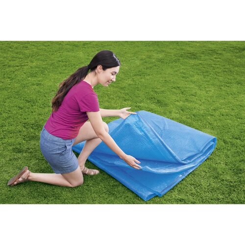 Bestway Preacoperire solară pentru piscinăcirculară Flowclear, diametru 462 cm